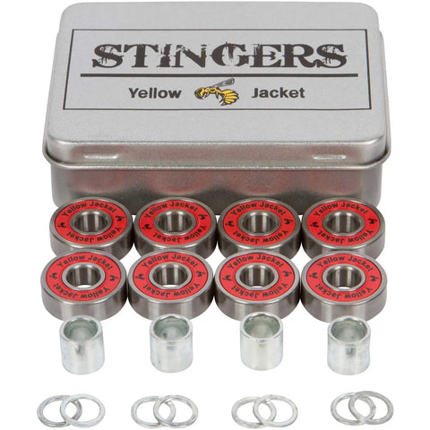 Premium 608 Skateboard Bearings Longboard Bearings ABEC 11 With Washers And Spacers Racer Red Pack Of Eight