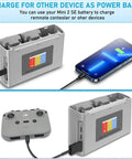 Two Battery Pack With Display And Two Way Charging Hub For DJI Mini 4K Mini 2 Mini 2 SE Mini SE Drones 2400mAh High Capacity