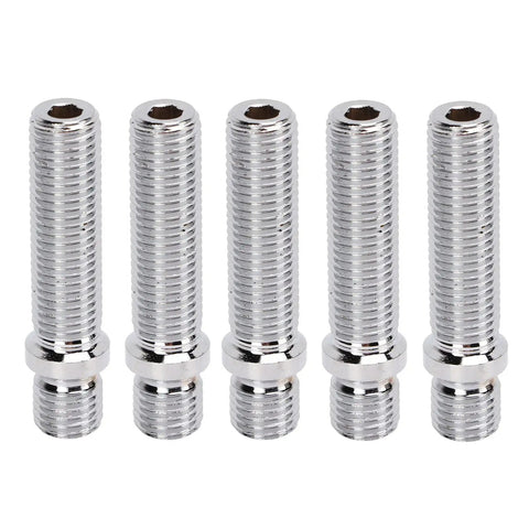 Check Out These Premium Cold Forged Extended Wheel Conversion Studs Made From Tough Steel That Let You Swap Wheels Fast With Easy 58mm Length And M12 Threads For Total Flex On Your Ride. M12 steel wheel stud set, 58mm length, shown in five pieces.