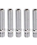 Upgrade Your Ride With 20pcs Extended Wheel Conversion Stud Kit Featuring 58mm Length Cold Forged Steel Design M12*1.25 Thread Plus M12*1.5 Adapter Set Zinc Coated Rust Resistant Build Perfect For Easy Tire Swapping On Track Days Or Quick Road Changes. Five zinc-coated M12 wheel studs