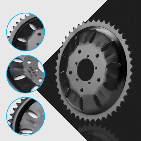 46T Chainring Compatible With Bafang BBSHD 48V 52V 1000W Mid Motor Kit Electric Bike Spare Parts For More Kick Power High Hardness Abrasion And Corrosion Resistant Gear For Long Lasting Performance