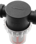 Top view of Three Quarters Inch NPT Inline Strainer For Garden Hose Sediment Filter With 200 Mesh Stainless Steel Screen