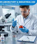 Scientist using 3ml Luer Lock Refilling Syringe Kit 23G 1 Inch Disposable to inject liquid into a tomato in a lab setting