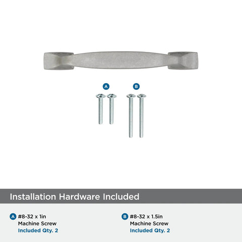 Eight Inch Center To Center Appliance Pull Satin Nickel Highland Ridge Drawer Pull Cabinet Hardware For Kitchen Do It Yourself Upgrade 1 Pack Built To Last Durable Metal Construction Easy Mounting And Smooth Glide For Everyday Use shown with included screws