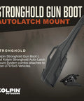 Stronghold Gun Boot L With Autolatch Mount Black Hard Case for Long Guns Up to 52 Inches shown with mounting system