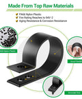 Cable Clips For Cable Management Cord Organizer Kit All In One 6 Sizes 300 Pcs Nylon R-Type Cable Clamps With M4 Screws