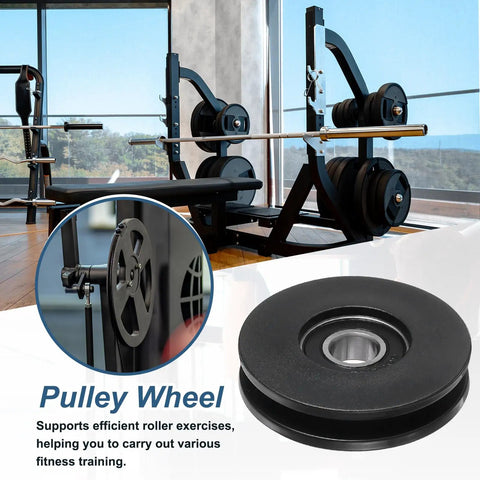 Premium Built Tough Nylon Bearing Gym Pulley Wheel Hella Durable Smooth Spin Cable Replacement Part With Rock Solid Core For Everyday Home Gym Workouts