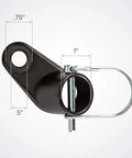 Universal Angled Bike Trailer Coupler Attachment For A Wide Range Of Bicycle Sizes, Models And Styles, Easy On And Off Hookup