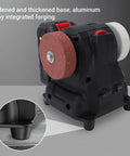 Mini Bench Sander Polisher With 6 Adjustable Speed Gears Electric Grinding Machine For Metal Wood And Jewelry Crafting, featuring a thickened base.
