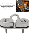 Marine Grade 316 Stainless Steel Cam Cleat for 3 to 15mm Ropes, weatherproof design, high load capacity, close-up view.
