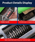 Eco Friendly Cardboard Cutter Paper Cutting Machine That Turns Waste Cardboard Into Cushioning Mesh For A Real Game Changer In Sustainable Packaging Compact And Easy To Use In Warehouses And Packaging Stations, visible handle and shredder gears