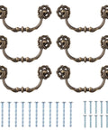Six Pack Drop Bail Vintage Drawer Pulls For Four And A Half Inch Center To Center Spacing Zinc Alloy Handles Set