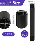 DIY Friendly 12 Pc One Half Inch MNPT Sprinkler Pipe Riser Extensions With 6 Double Female Connectors showing product size
