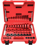43 Piece Bearing Press Kit With Bearing Race And Seal Driver Set in red case for auto and machinery repair tool kit