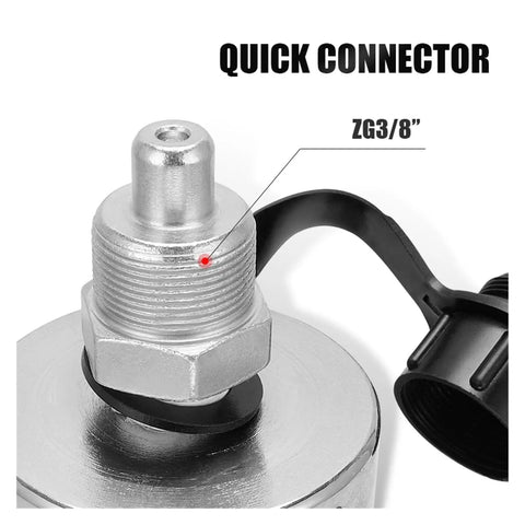Top Rated Heavy Duty 5 Ton Split Unit Hydraulic Gear Puller quick connector showing ZG3/8" design for efficient hydraulic applications.