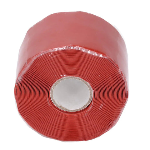 Self Adhesive Silicone Repair Tape 5m By 50mm For Hose And Pipe Leaks Quick Emergency Fix With Airtight Waterproof Seal Red Color No Heat Needed