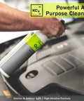 Heavy Duty All Purpose Cleaner For Cars And More, Ultra Concentrated Multisurface Cleaner in use on car engine