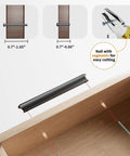 Installation of 10 Pack Matte Black Cabinet Handles For Kitchen And Bathroom Renovations With 3 Inch Center To Center Hole Spacing 76mm