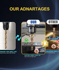 Comparison showing advantages of M35 Cobalt Drill Bit Set for hardened metals, stainless steel, cast iron, wood, and plastics.
