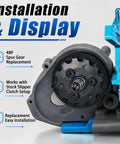 48P Spur Gear Set Featuring 76T 83T 86T 90T for 2WD RC Cars installation display with Traxxas compatibility gear housing close-up