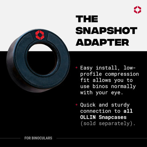 Snapshot Bino Adapter Magnetic Eyepiece For Binoculars And Smartphone Digiscoping Rig With Easy Install And Snapcase Compatibility