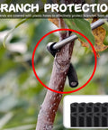Fruit Tree Limb Spreader Set Of 20 7 Inch Branch Puller With Plastic Hose Wrapped Iron Wire shown on tree branch