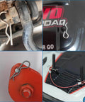 Heavy Duty Adjustable Clevis Pin With R Clip Set Three Eighths Inch Diameter And Two And One Half Inches Length Eight Position Holes Zinc Coated Steel Multipurpose For Home Farm Auto Projects Includes Two Pins And R Clips in use on automotive and farm equipment