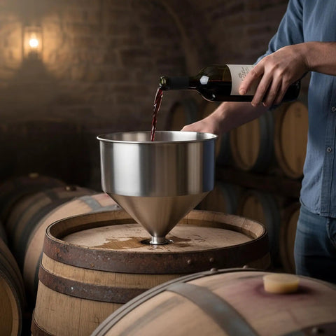 Heavy Duty 30L Stainless Steel Hopper Flows Liquids And Pastes Dang Smooth For No Fuss Commercial Filling Line Production With Killer Performance, pouring red wine.