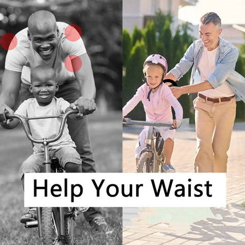 Adults helping children ride with Kids Bicycle Safety Trainer Handle For Easy Balance Learning Balance Push Bar On Most Kids Bikes