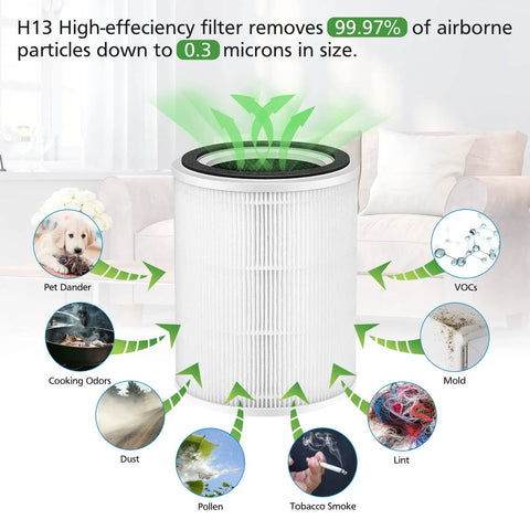 TPAP001 Replacement Filter For Your Comfy Air C2 Purifier 3 In 1 Filtration That Delivers Clean Air Not For TPAP002 TPAP004 TPAP005 Air Purifier