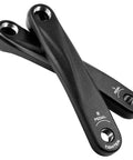 Bike Crank Arm 170mm Square Hole For Electric Bicycles Forged Alloy 6061 High Strength And Durable Mid Drive Motor Compatible Black Finish Pair Ready For Upgrades, labeled left and right