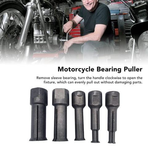 Real Deal Pro Motorcycle Bearing Removal Puller Kit 12 Pieces 9 To 23mm Metal Internal Extractor in workshop