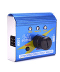 3 Channel Digital Servo Tester With Aluminum Shell For RC Hobbyists, shows manual, neutral, auto modes, blue casing