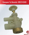 Leak-resistant RV toilet valve brass end cap by Beech Lane