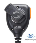 Remote Shoulder Microphone For Ham Radios Waterproof IP54 Speaker Mic with 360-degree rotating clip compatible with Baofeng