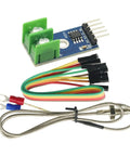 MAX6675 Thermocouple Module With K-Type Sensor For Arduino, SPI Interface, 0 To 1024 Celsius Range, includes cables and M6 screw.