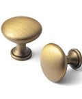 Six Pack Cabinet Knobs In Brushed Bronze Solid Zinc Alloy Drawer Handles For Kitchen Hardware Dresser Knob Single Hole Cabinet Pulls