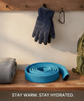 13 Inch Neoprene Style Hydration Hose Insulator Sleeve Thermal Cover for Backpack Water Bladders, blue color, on shelf