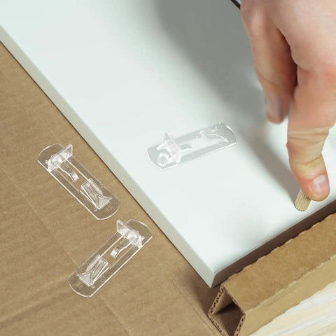 Plastic Shelf Support Pegs Kit 80 Pcs Self Locking Clips For Cabinets And Shelves DIY Friendly Punch Free installation