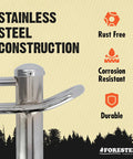 Port-A-Wrap Large Stainless Steel Arborist Rigging Gear For Tree Work, Heavy Duty Port Wrap With 7,000 lb Break Strength, Fits 3/4 In Rope, 10:1 Work Load Ratio Up To 2,000 Lbs, Durable Tree Rigging Equipment with rust-free and corrosion-resistant stainless steel construction.