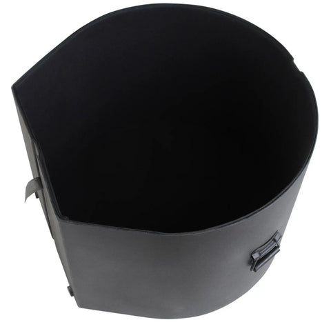 Inside view of Heavy Duty Gig Safe 14 X 28 Marching Bass Drum Road Case featuring padded interior and durable construction.
