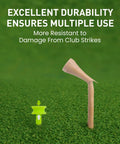 Castle Style Plastic Golf Tees Set Must Have Unbreakable Practice Tees With Mixed Or Equal Heights 100 Count Two And Three Quarters Inch