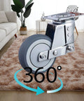 Heavy Duty Office Chair Wheels Replacement With Brawny Rubber Casters For Rollin Smooth As Butter On Hardwood Or Carpet Floors Scratch Proof Steel Core Rolling Pins in living room setting.