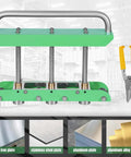 Built Tough Sheet Metal Bender For Roof Edges And Drip Edge Tool With 0 To 90 Degree Adjustable Folding and metal sheet samples.