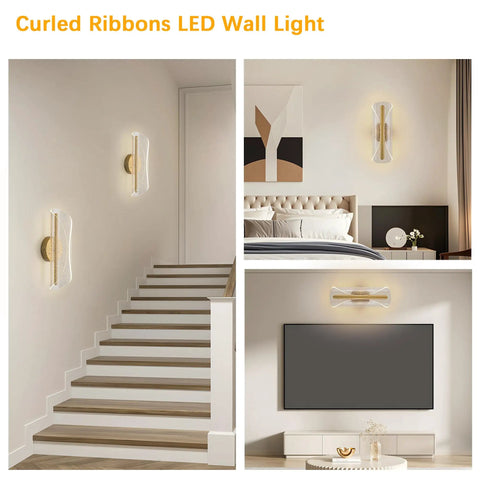 Bosomfr 14.8in Wall Sconces Rechargeable Battery Operated Wall Light styled in modern spaces, featuring elegant glowing design.