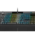 Ultimate Optical Mechanical Gaming Keyboard Blazing Fast OPX Switches with vivid RGB lights and black aluminum chassis.