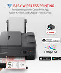 Slick All In One Wireless Color Inkjet Printer With Duplex Printing Auto Document Feeder printing document from smartphone.