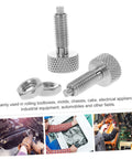 2 Pack Badass Stainless Steel Locking Plunger Featuring A Slick Knurled Handle And Dope Retractable Spring Indexing Pin for heavy shop gear