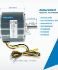 Condenser Fan Motor Replacement For Your AC Upgrade Plug-And-Play One-Tenth HP 1100 RPM 208-230V 60Hz 48 Frame CCW Rotation