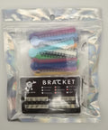 Teeth Model Mini Roth Brackets Roth 022 Slot Bondable Kit with ligature ties in packaging for orthodontic use